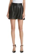 Women's Robert Rodriguez Leather Shorts - Black