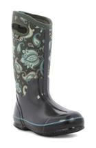 Women's Bogs 'classic Paisley' Tall Waterproof Snow Boot With Cutout Handles M - Grey