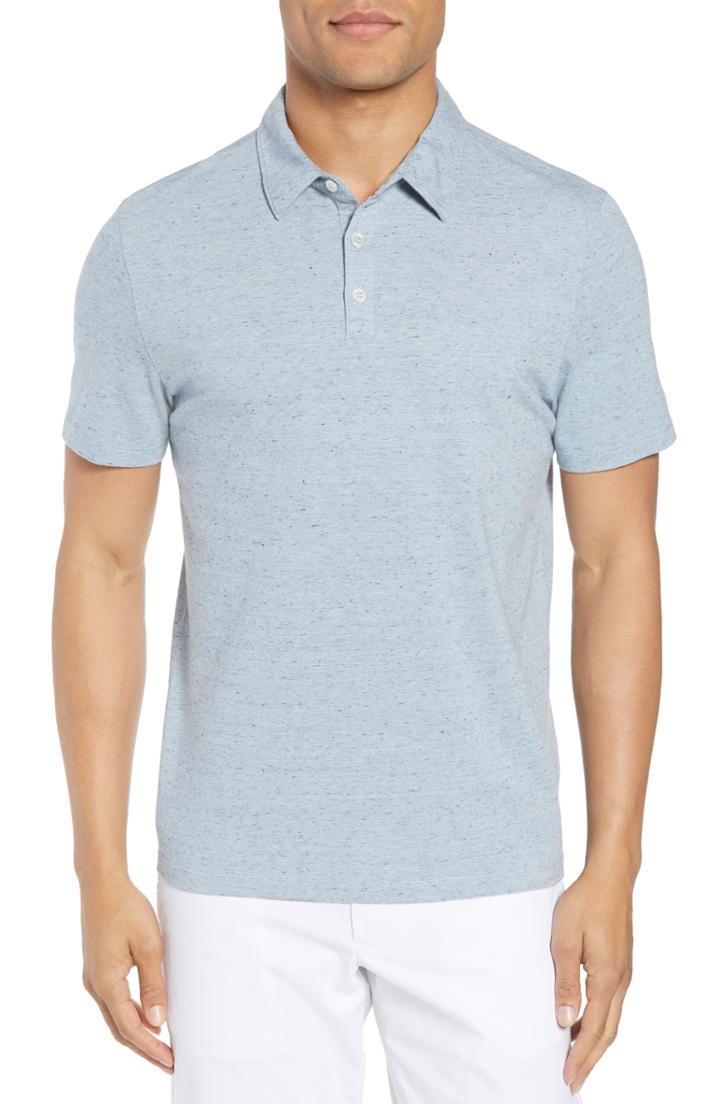 Men's Zachary Prell Cadler Heather Polo, Size - Blue