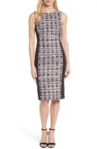 Women's Emerson Rose Tweed Mix Body-con Sheath Dress - Black