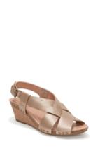 Women's Adam Tucker Tarin Wedge Sandal .5 M - Metallic
