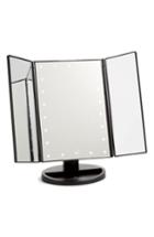 Impressions Vanity Co. Touch 3.0 Led Trifold Makeup Mirror, Size - Black