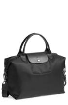 Longchamp 'medium Le Pliage Neo' Nylon Tote - Black