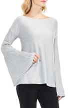Women's Vince Camuto Sparkly Bell Sleeve Sweater - Metallic