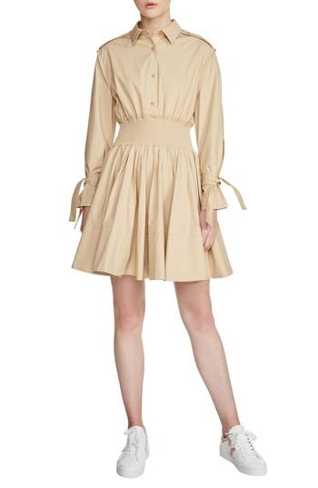 Women's Maje Ralix Shirtdress - Beige