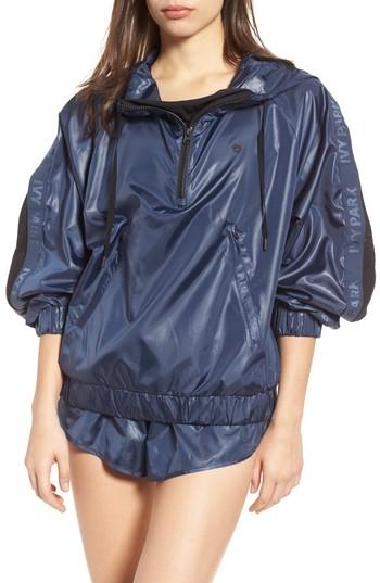 Women's Ivy Park Wetlook Hooded Pullover - Blue