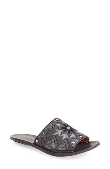 Women's Jeffrey Campbell 'kimaya' Slide Sandal M - Black