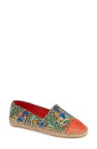 Women's Tory Burch Colorblock Espadrille Flat M - Green