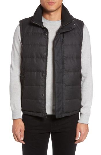 Men's Tumi Heritage Reversible Down Vest - Grey