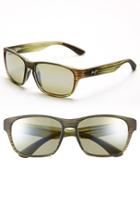 Men's Maui Jim 'mixed Plate - Polarizedplus2' 58mm Sunglasses - Matte Green Stripe/ Maui Ht