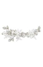 Brides & Hairpins 'olivia' Jeweled Hair Clip, Size - Grey