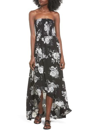 Women's Socialite Smocked Strapless Maxi Dress