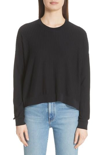 Women's Acne Studios Issy Ribbed Sweater - Black