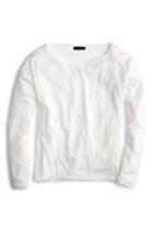 Women's J.crew Long Sleeve Tencel Tee, Size - Ivory