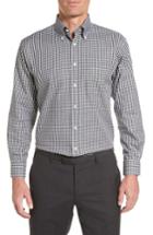 Men's Nordstrom Men's Shop Traditional Fit Non-iron Gingham Dress Shirt .5 - 32 - Black