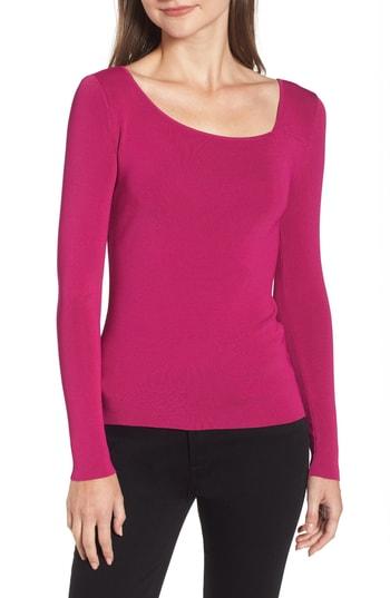 Women's Chelsea 28 Asymmetrical Neck Top, Size - Pink