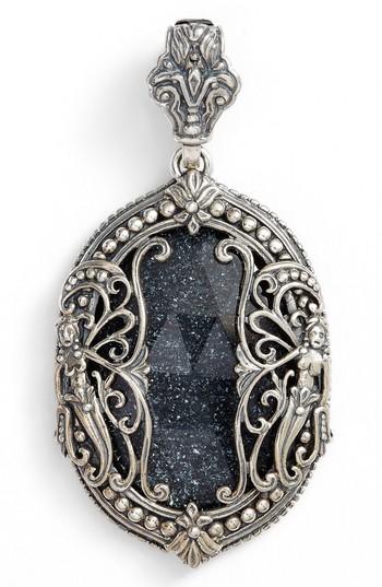 Women's Konstantino Santorini Large Hematite Pendant