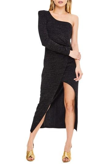 Women's Astr The Label Leona One-shoulder Dress - Black