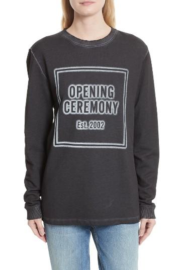 Women's Opening Ceremony Cozy Stencil Sweatshirt - Black