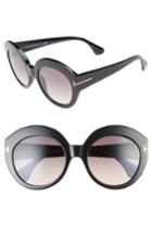 Women's Tom Ford Rachel 54mm Gradient Lens Sunglasses - Shiny Black/ Gradient Smoke