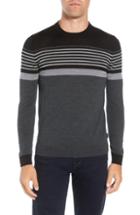 Men's Ted Baker London Giantbu Slim Fit Wool Blend Sweater (l) - Black
