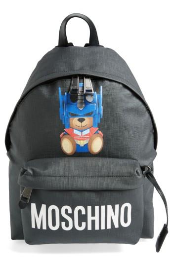 Moschino Transformer Bear Pouch - White