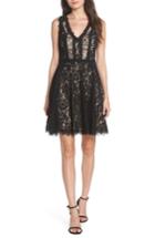 Women's Heartloom Sienna Lace Fit & Flare Dress - Black