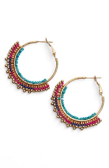 Women's Panacea Beaded Hoop Earrings