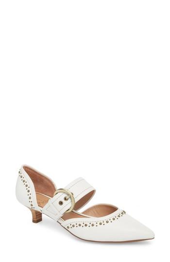 Women's Linea Paolo Valerie Pointy Toe Pump M - White