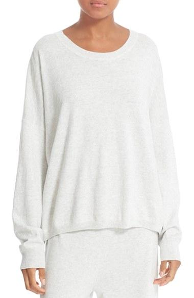 Women's Vince Fine Gauge Cotton Easy Pullover - White