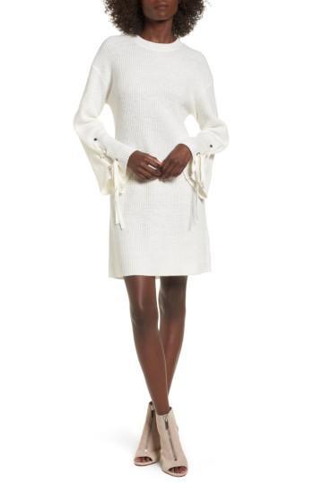Women's Bp. Tie Sleeve Sweater Dress, Size - Ivory