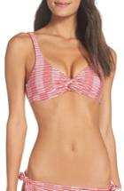 Women's Solid & Striped Jane Stripe Bikini Top