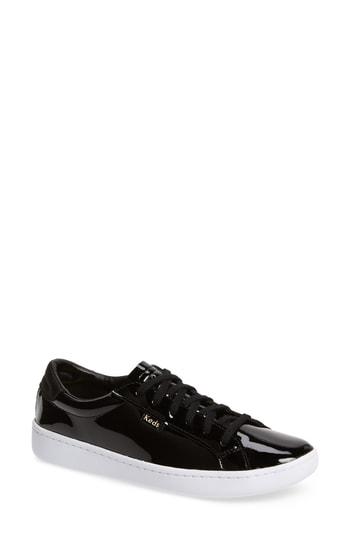 Women's Keds Ace Low Top Patent Sneaker M - Black