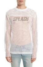 Men's Our Legacy Splash Print Mesh Sweatshirt