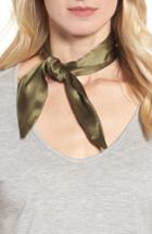 Women's Donni Charm Silk Neckerchief, Size - Green