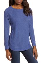 Women's Caslon Ribbed Knit Top, Size - Blue