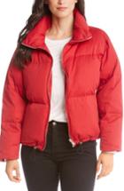 Women's Karen Kane Puffer Jacket - Red
