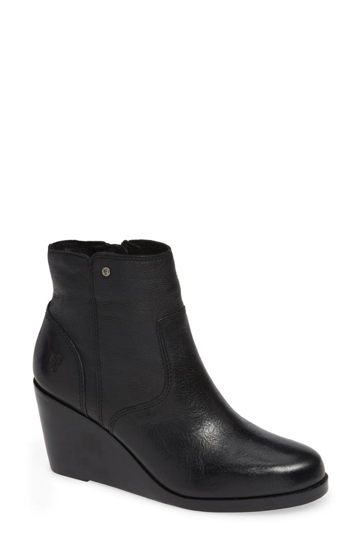 Women's Frye Emma Wedge Bootie .5 M - Black
