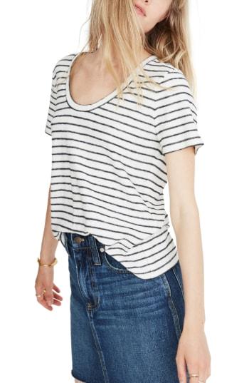 Women's Madewell Alto Scoop Tee, Size - Ivory