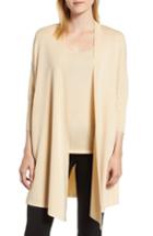 Women's Anne Klein Side Slit Long Cardigan - Beige