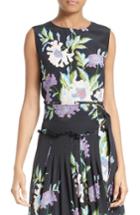 Women's Diane Von Furstenberg Floral Print Silk Shell