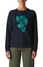 Women's Whistles Floral Embroidered Sweatshirt - Blue