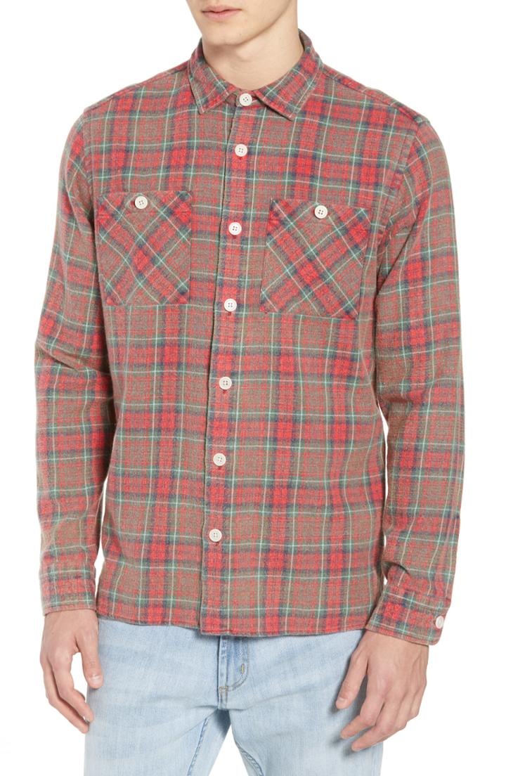 Men's Wax London Whiting Plaid Flannel Shirt