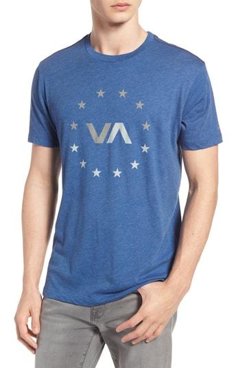 Men's Rvca Circle Logo T-shirt - Blue