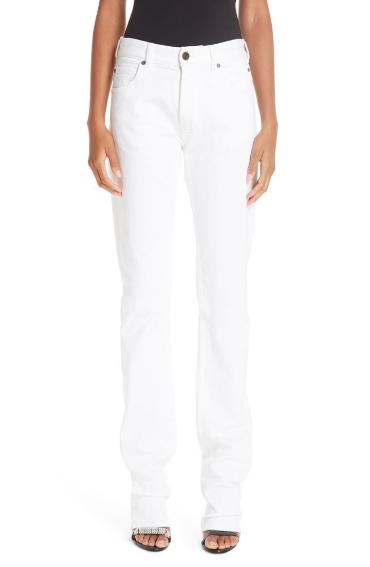 Women's Calvin Klein 205w39nyc Straight Leg Jeans - White