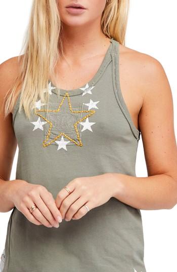 Women's Free People Lieutenant Tank - Green