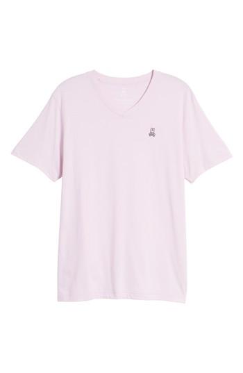 Men's Psycho Bunny V-neck T-shirt (xl) - Pink