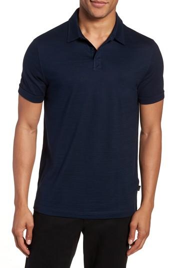Men's Boss Press Flame Slim Fit Polo Shirt - Blue