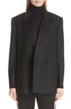 Women's Burberry Thompson Wool & Mohair Blazer Us / 34 It - Black