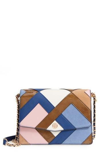 Tory Burch Robinson Pieced Shoulder Bag - Blue